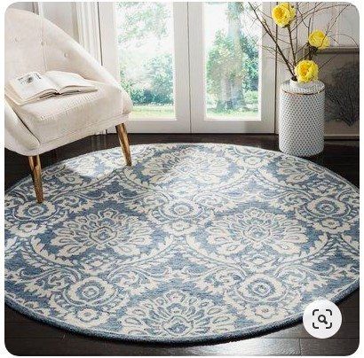 Darby Home Co Leedy Hand Tufted Wool Round Carpet
