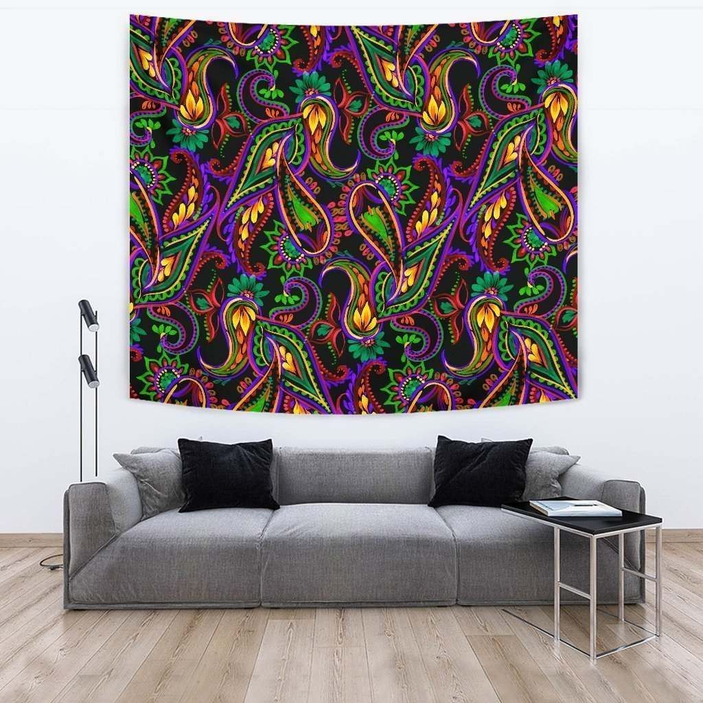 Dark Bohemian Paisley CL17100067MDT Tapestry