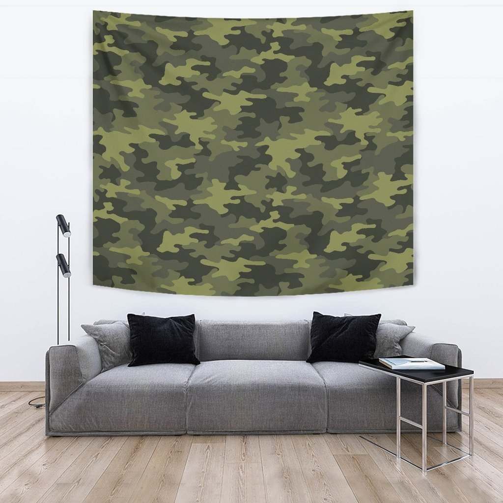 Dark Green Camouflage CL17100071MDT Tapestry