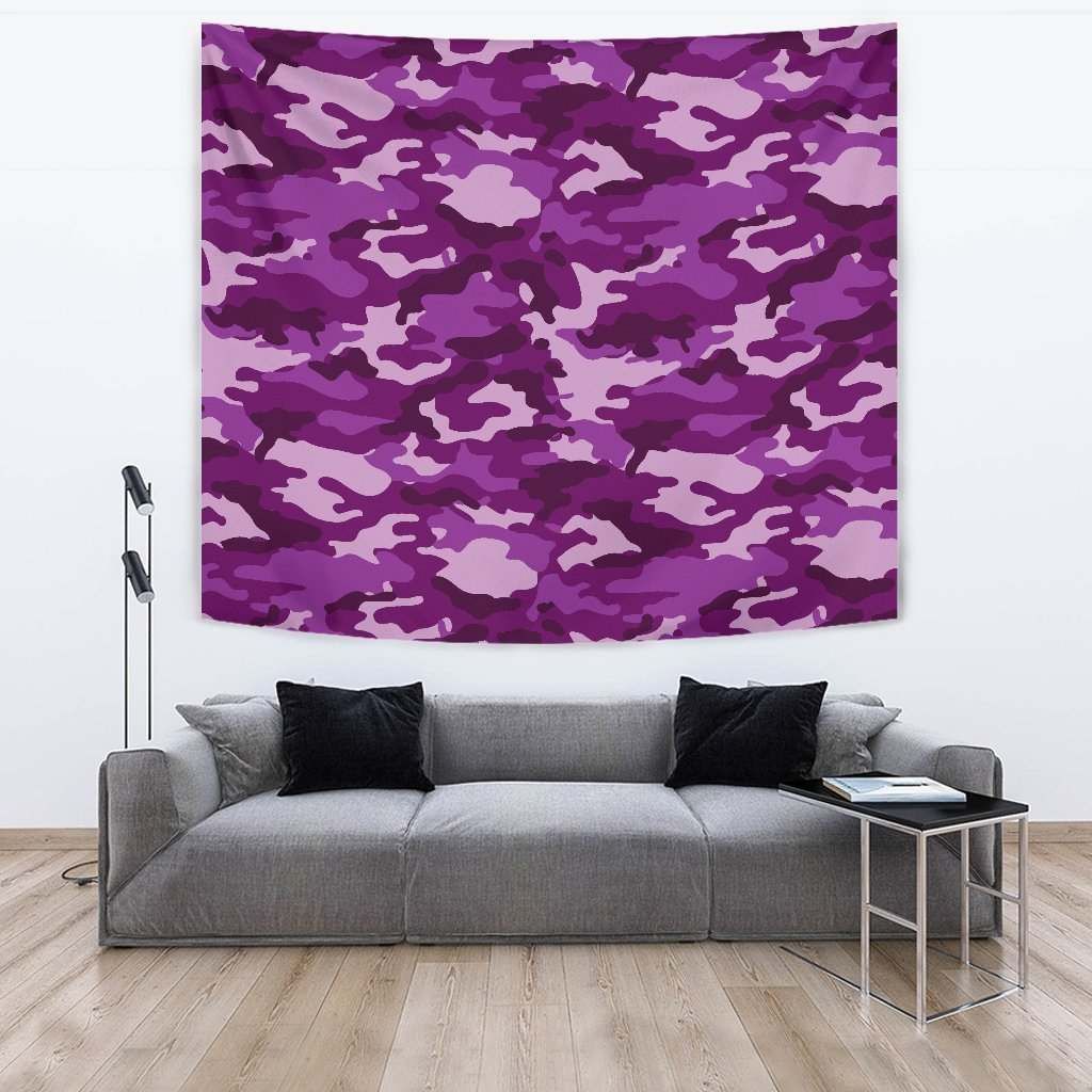 Dark Purple Camouflage CL17100073MDT Tapestry