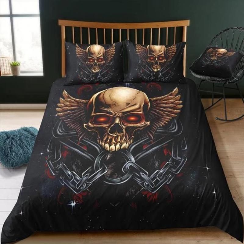 Dark Skull Bedding Set