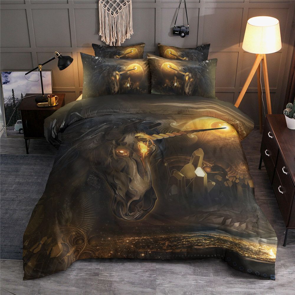 Dark Unicorns Bedding Set