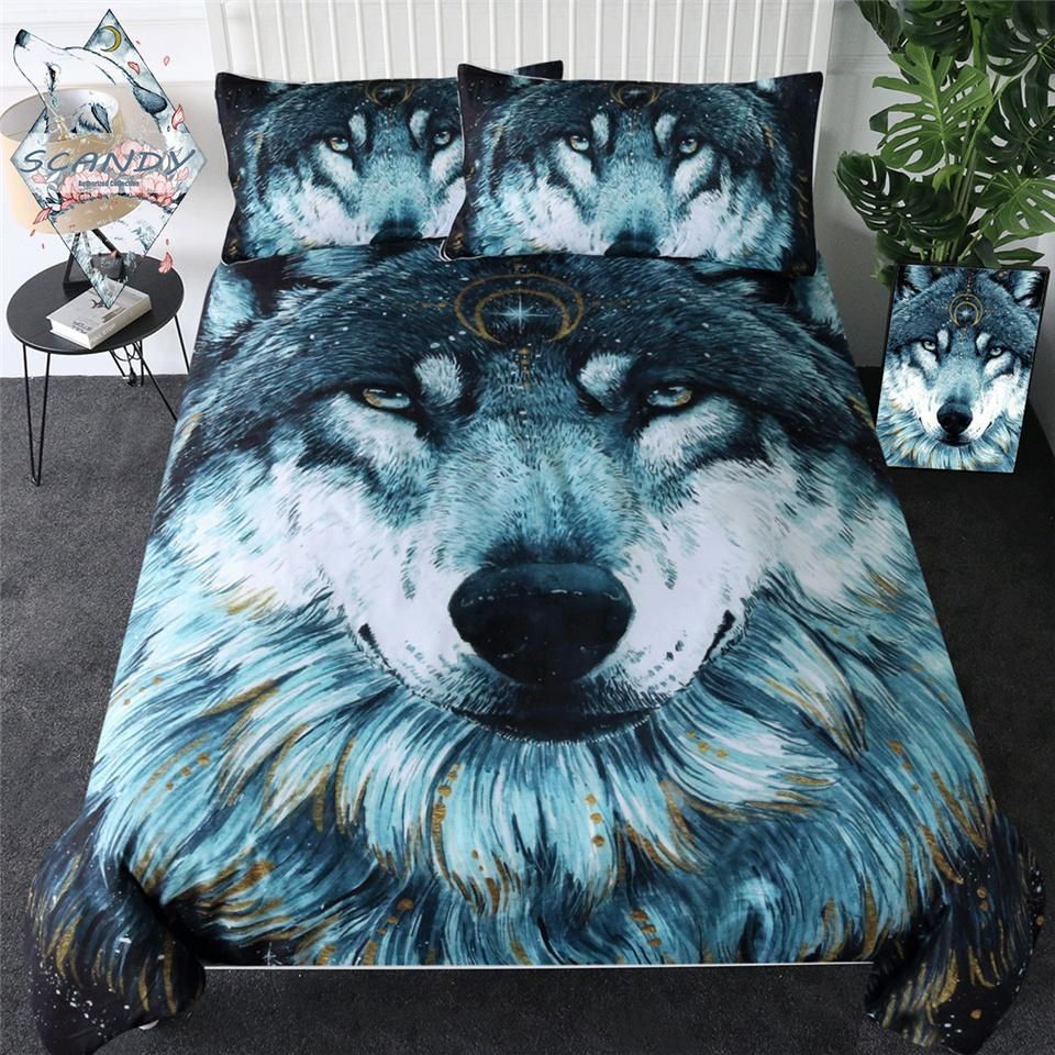 Dark Wolf Bedding Set