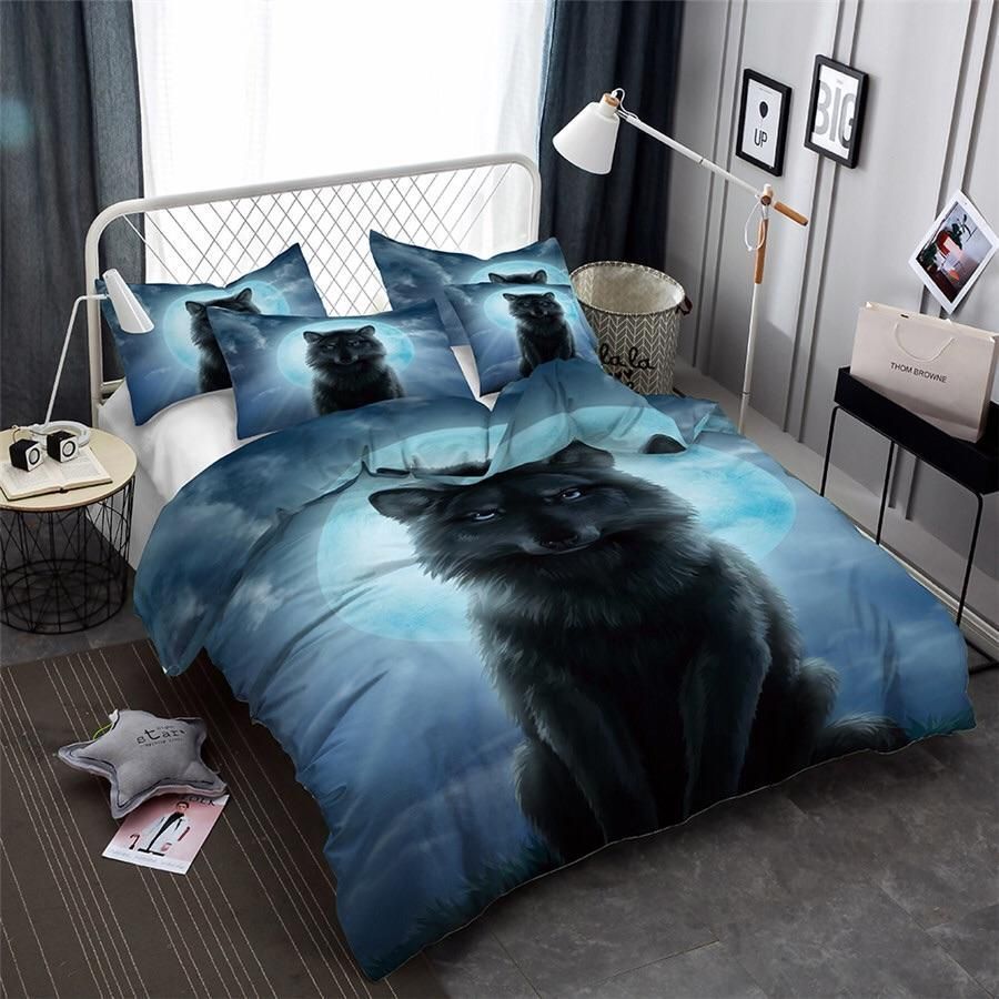 Dark Wolf Bedding Set