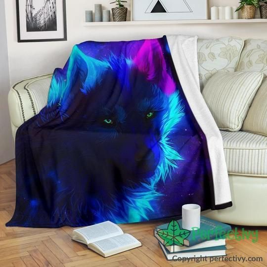 Darkness Wolf Sherpa Fleece Blanket