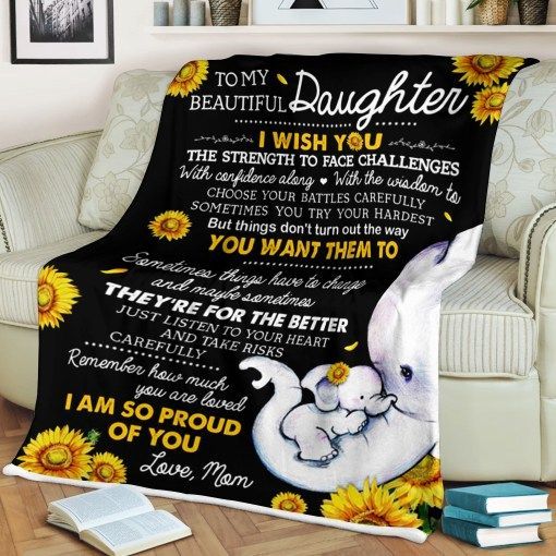 Daughter And Mother Sherpa Fleece Blanket