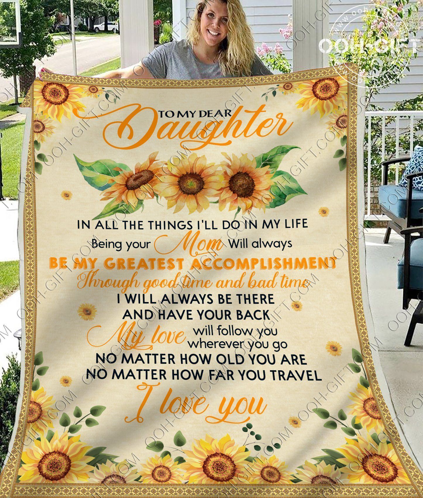 Daughter Be Your Mom Sherpa Fleece Blanket