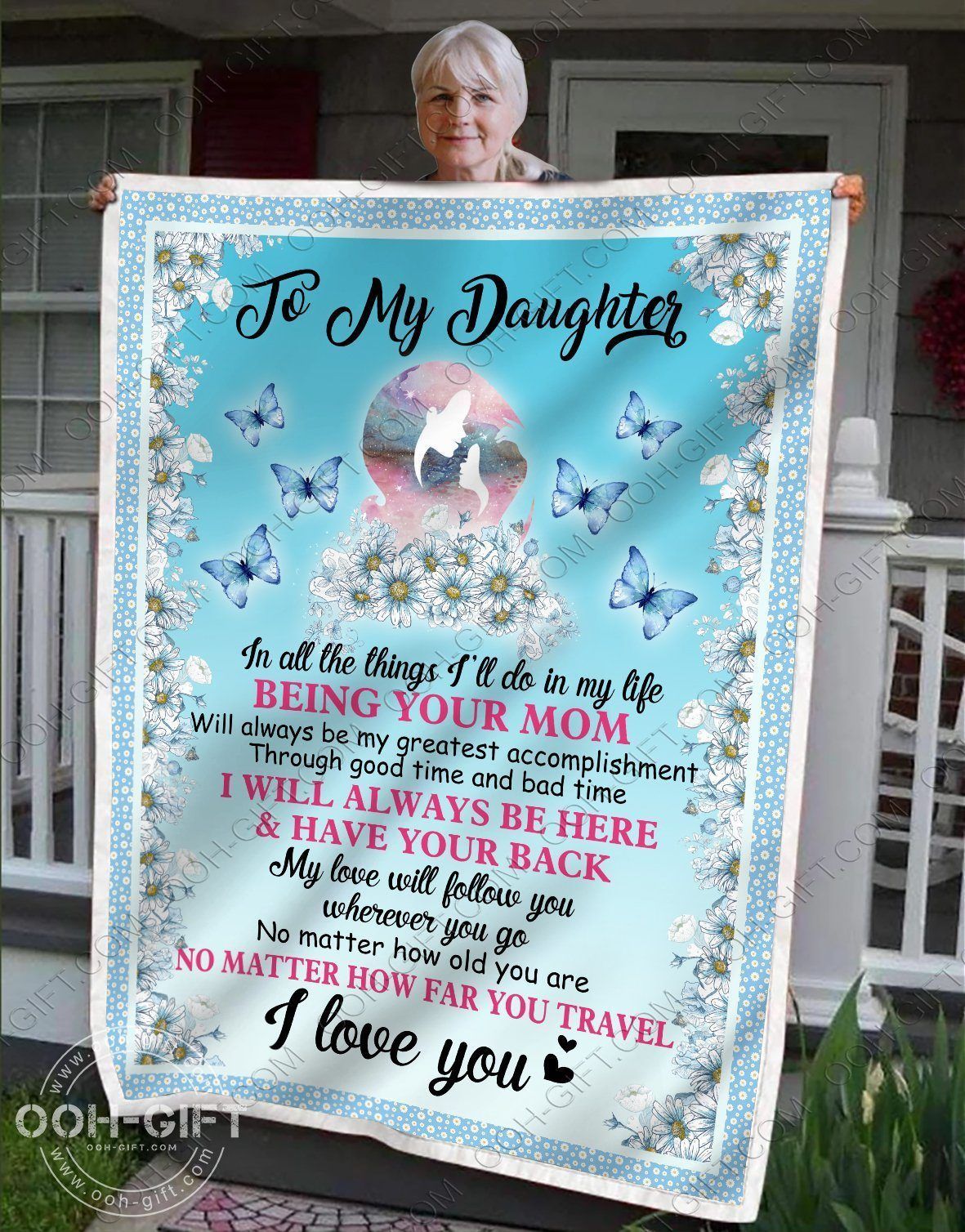 Daughter Being Your Mom Sherpa Fleece Blanket