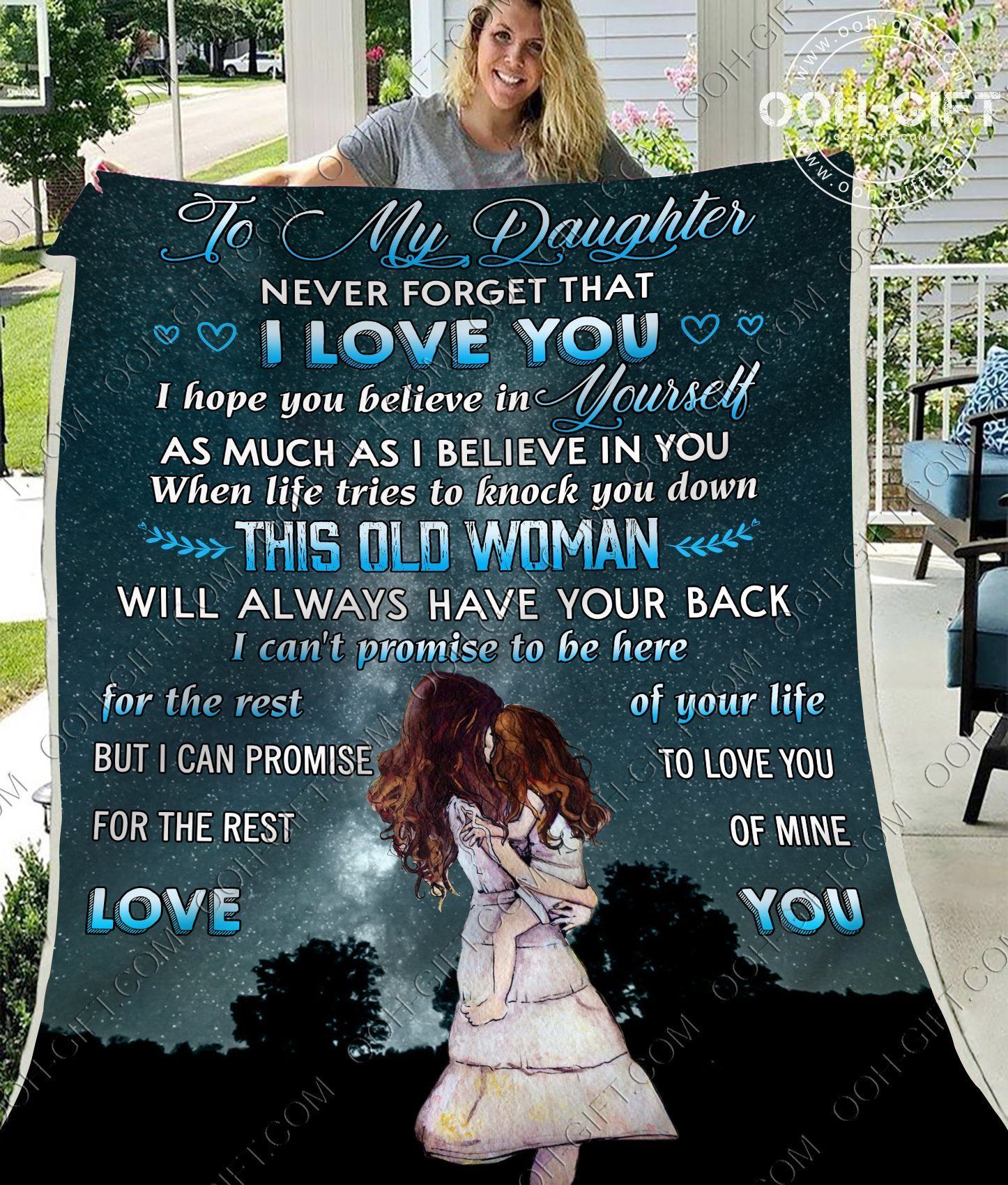 Daughter Believe In Yourself Sherpa Fleece Blanket