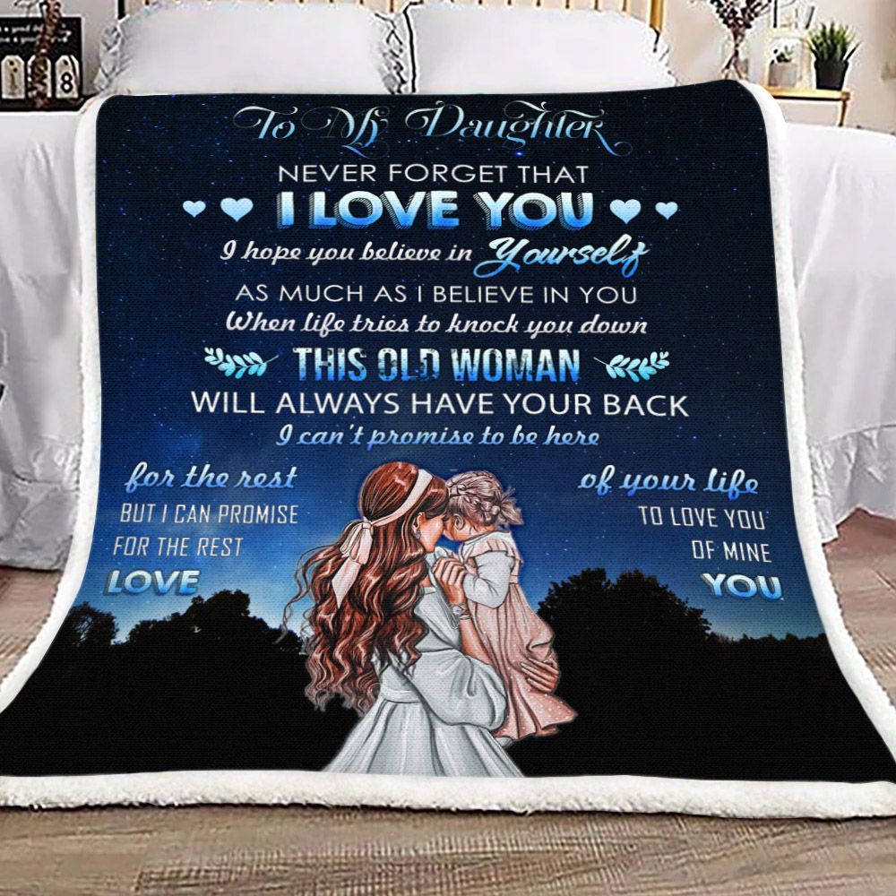 Daughter Believe In Yourself Sherpa Fleece Blanket