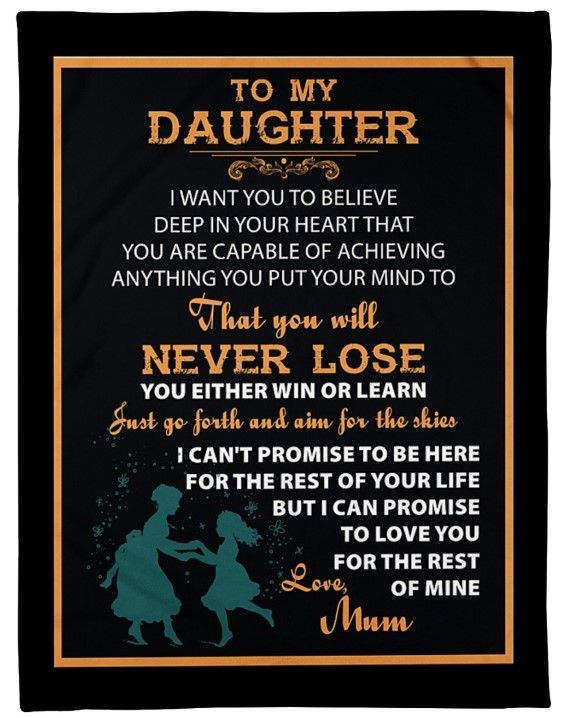 Daughter Sherpa Fleece Blanket