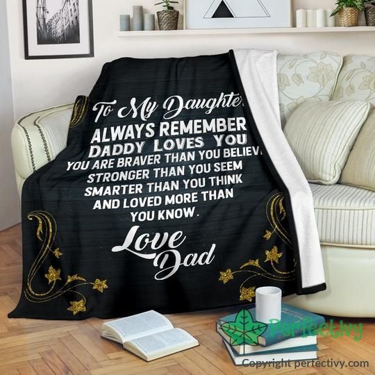 Daughter Sherpa Fleece Blanket