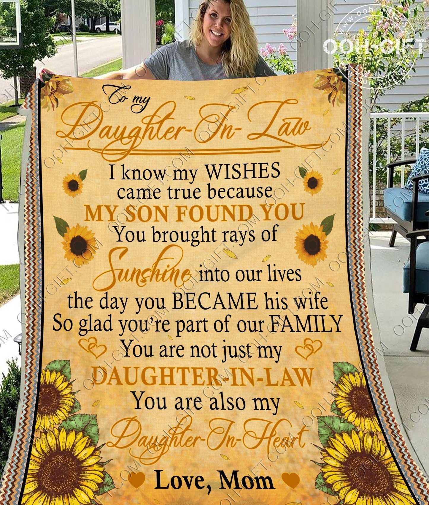 Daughter Daughter In Law Sherpa Fleece Blanket