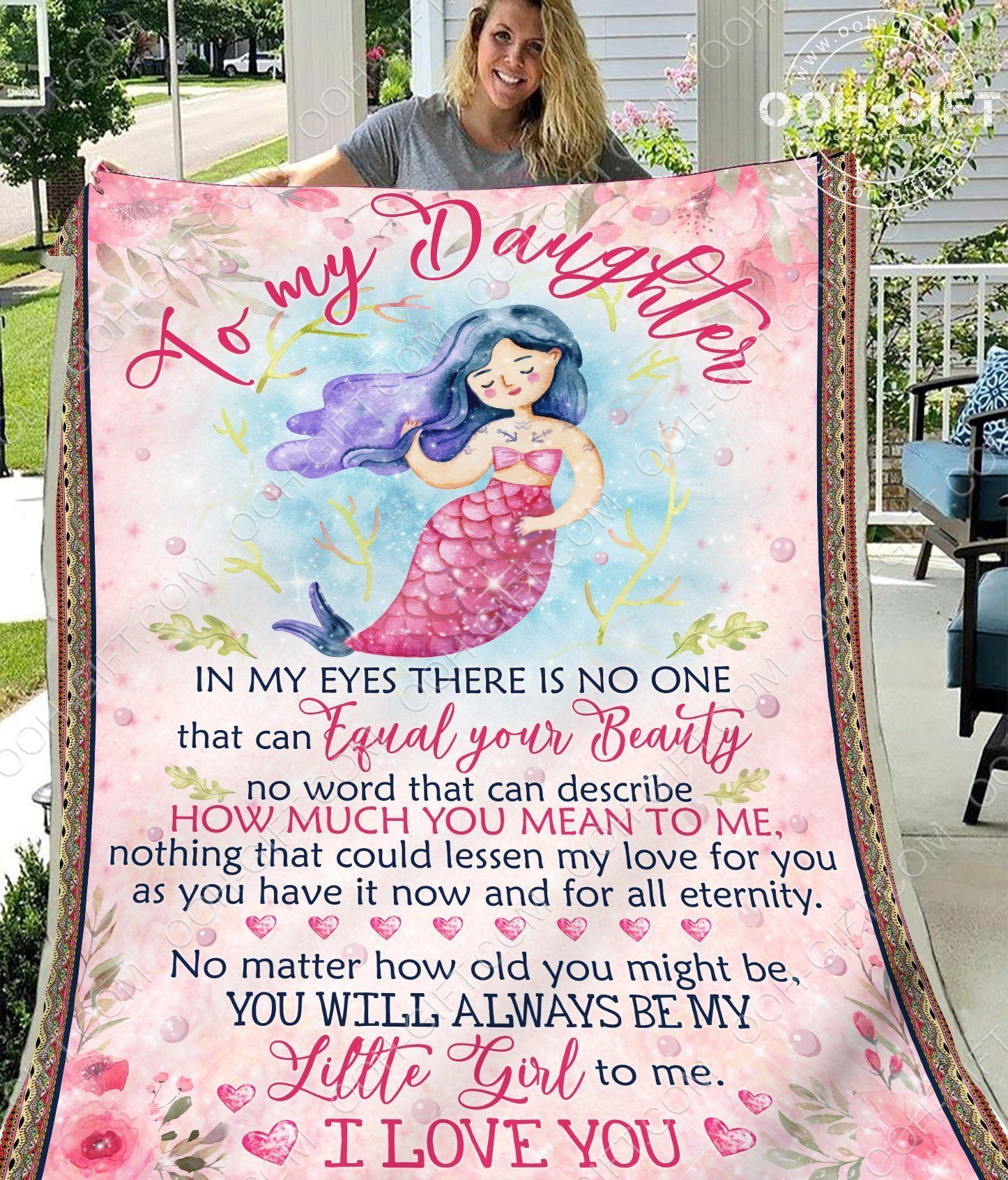Daughter For All Eternity Sherpa Fleece Blanket