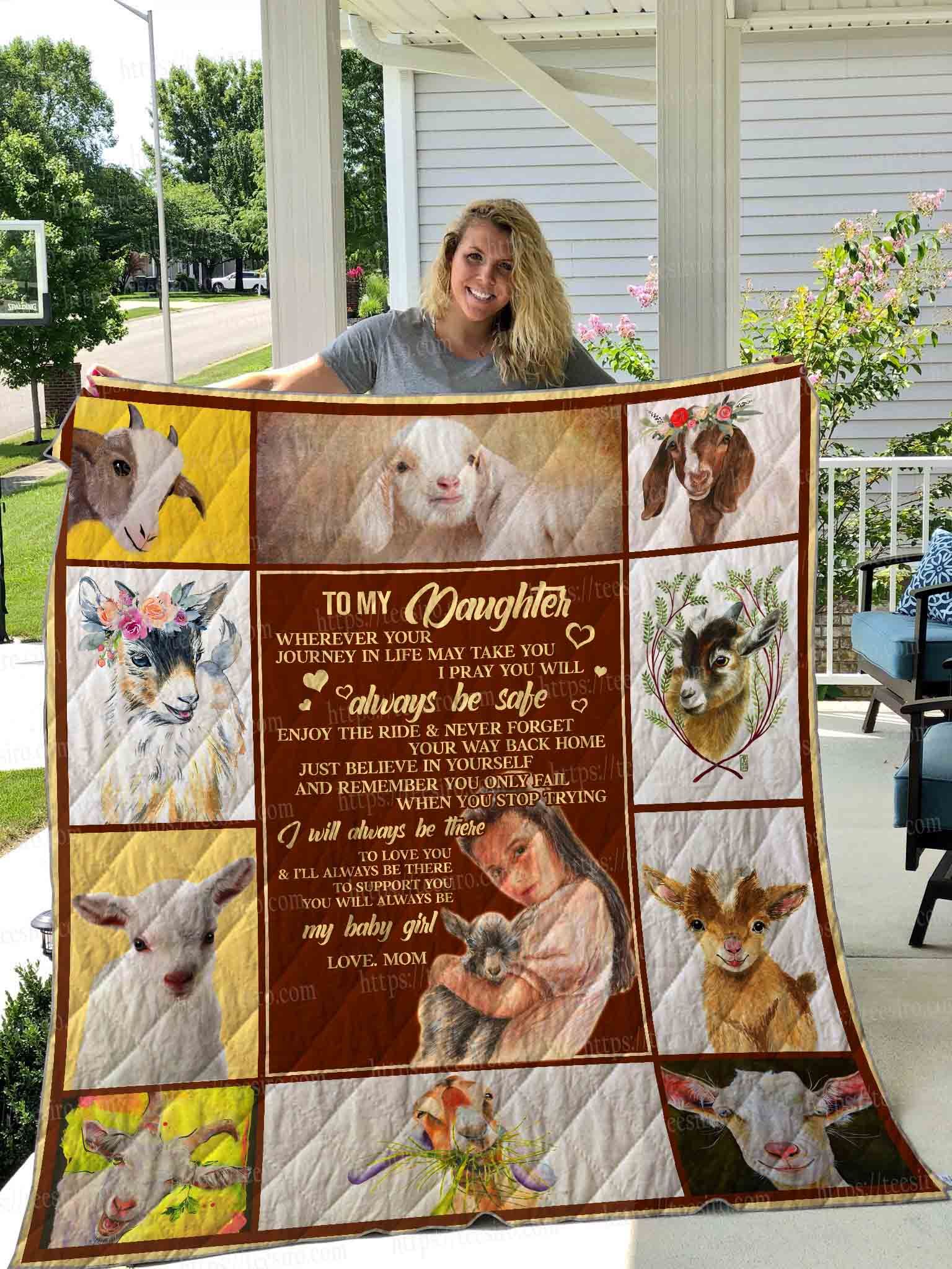 Daughter Goat Quilt Blanket DHC1501393VT