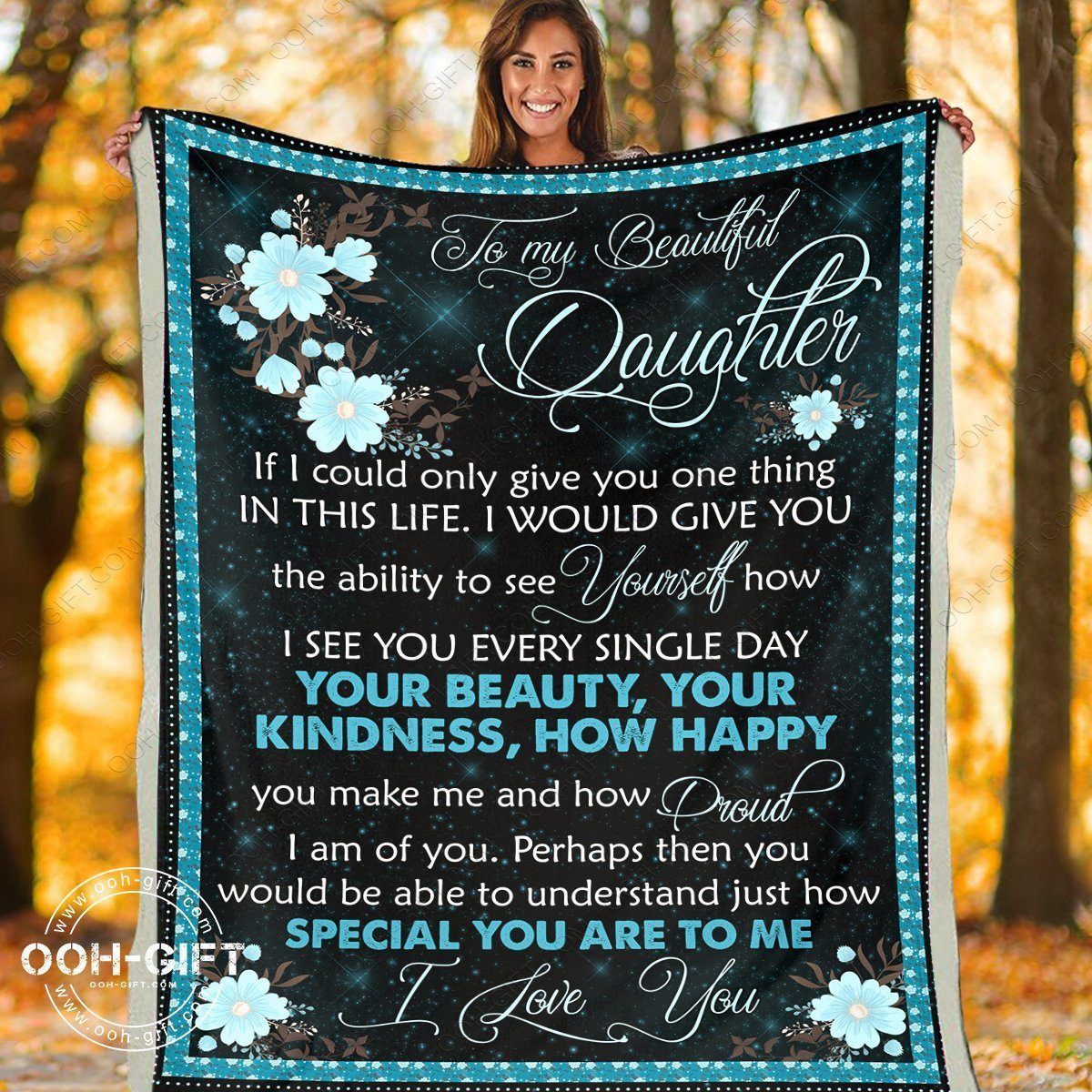 Daughter How Special You Are Sherpa Fleece Blanket