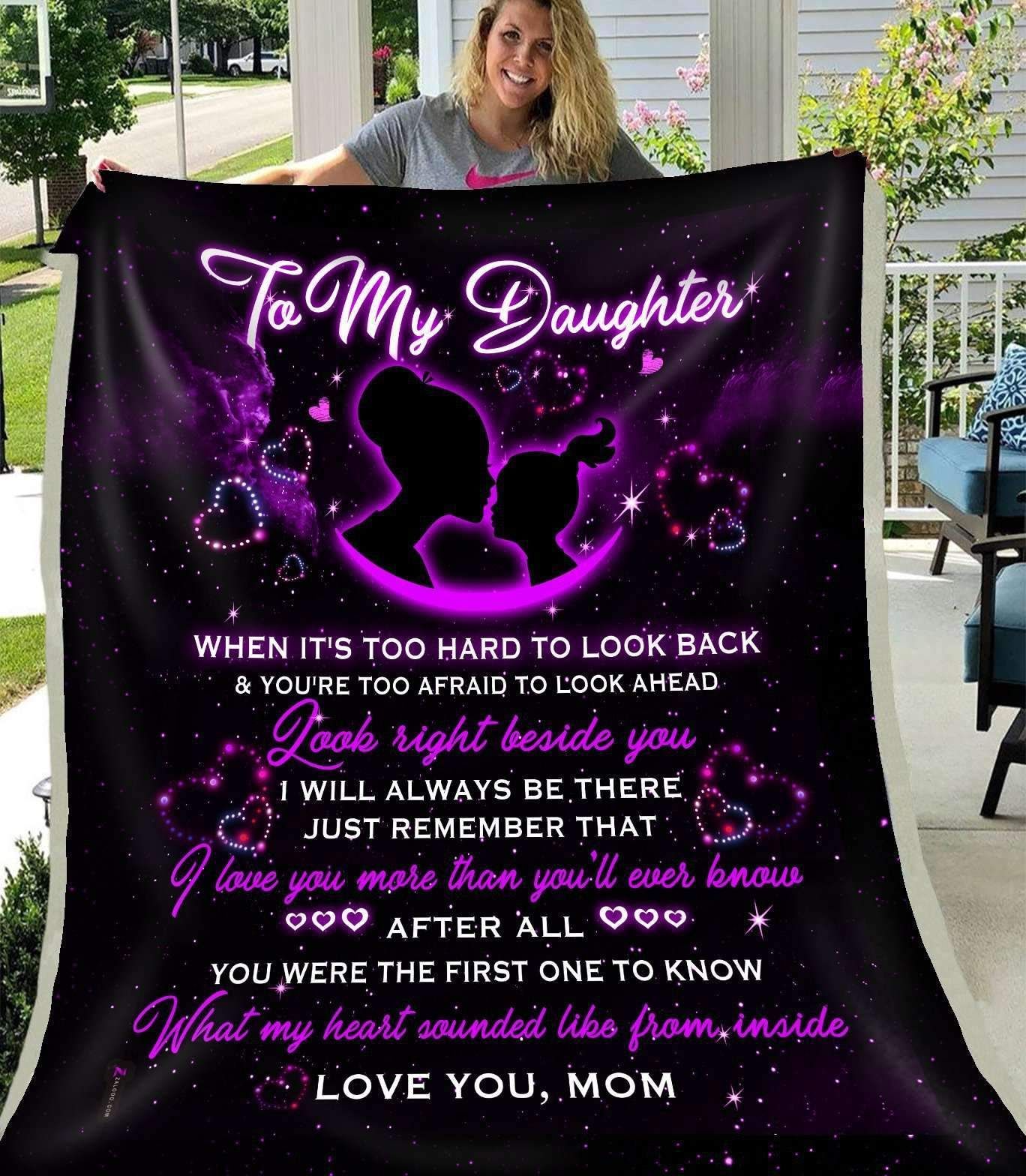 Daughter How Special You Are To Me Sherpa Fleece Blanket