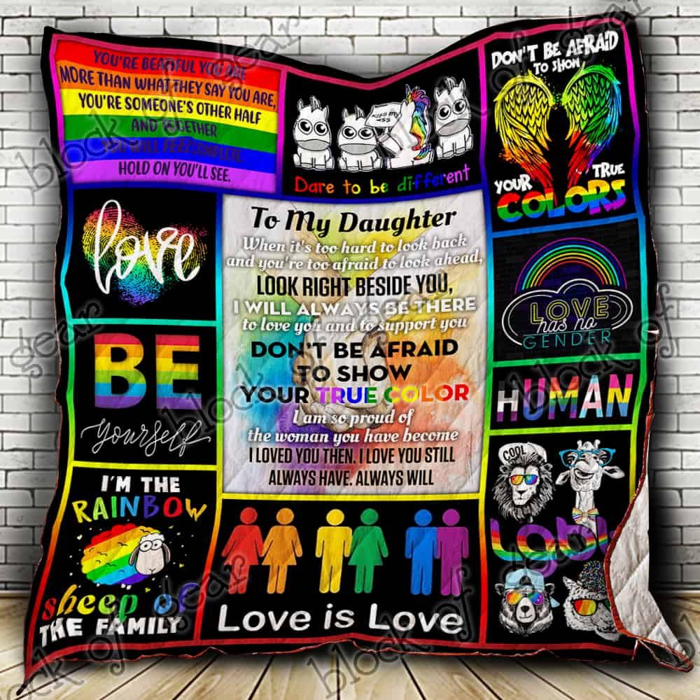 Daughter I Am So Proud Of You Pride Quilt P539D Dhc11123124Dd