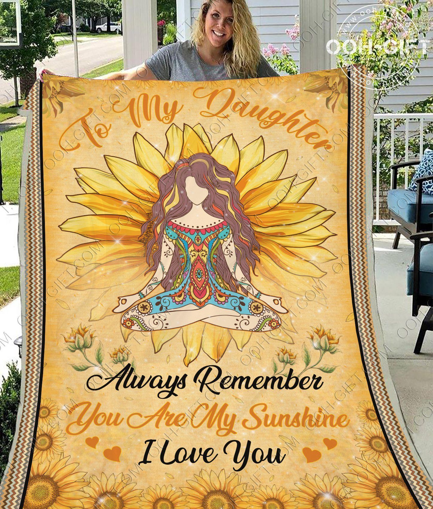 Daughter I Love You Sherpa Fleece Blanket