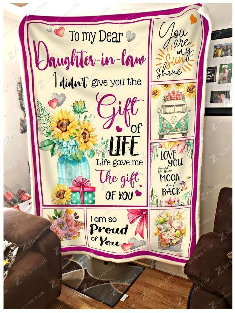Daughter In Law – Life Gave Me The Gift Of You Fleece Blanket