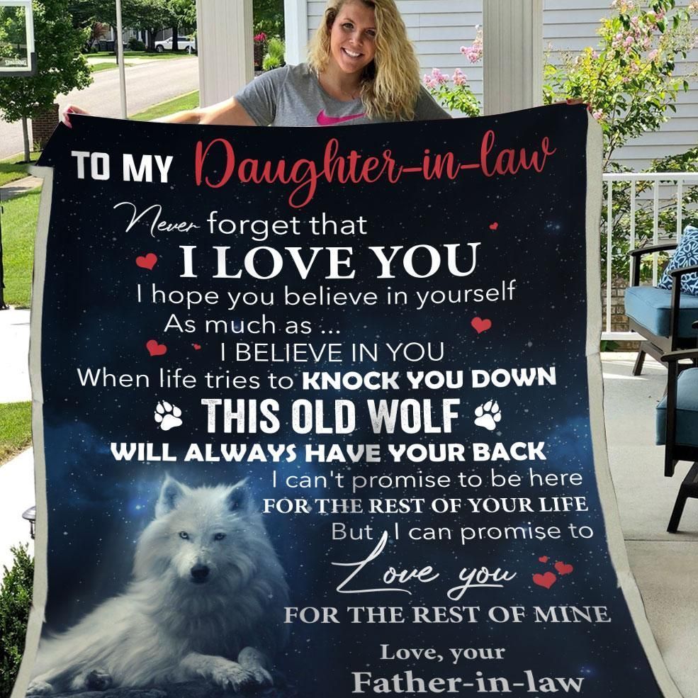 Daughter In Law Promise To Love You For The Rest Of Mine Sherpa Fleece Blanket