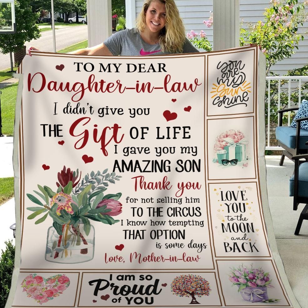 Daughter In Law Thanks For Not Selling My Son To The Circus Sherpa Fleece Blanket