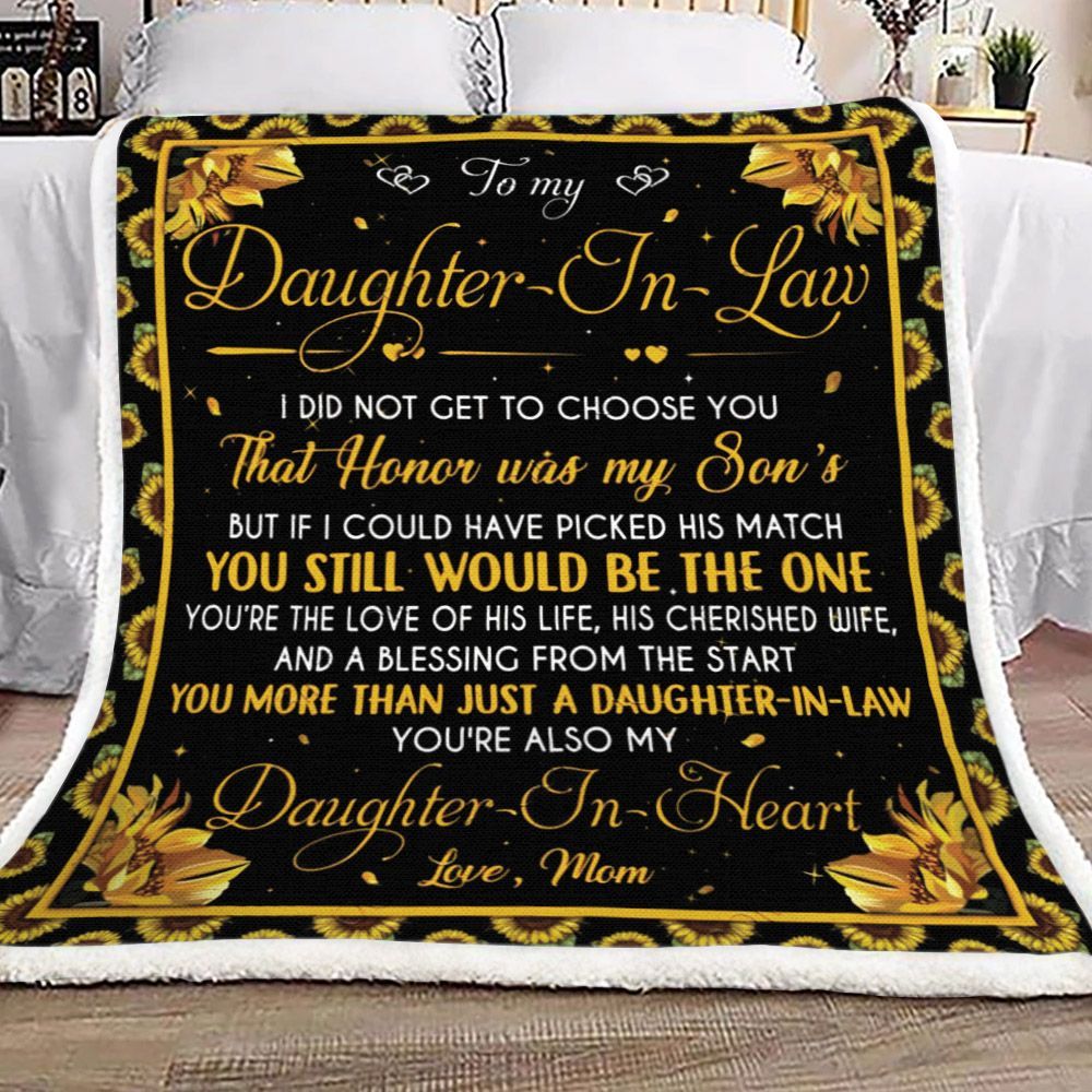Daughter In Law Sherpa Fleece Blanket