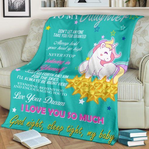 Daughter Live Your Dream Sherpa Fleece Blanket