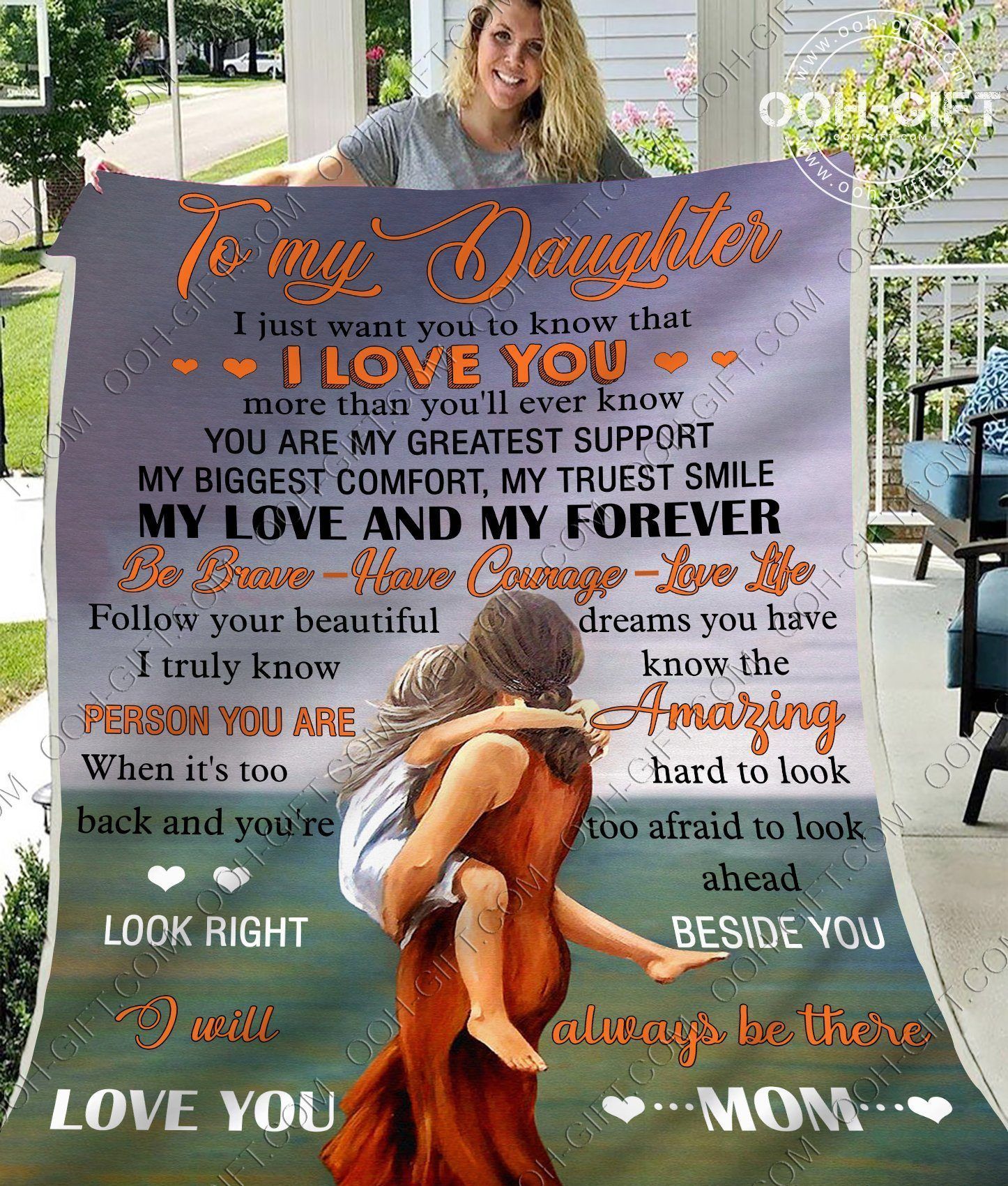 Daughter Mom And Daughter Sherpa Fleece Blanket