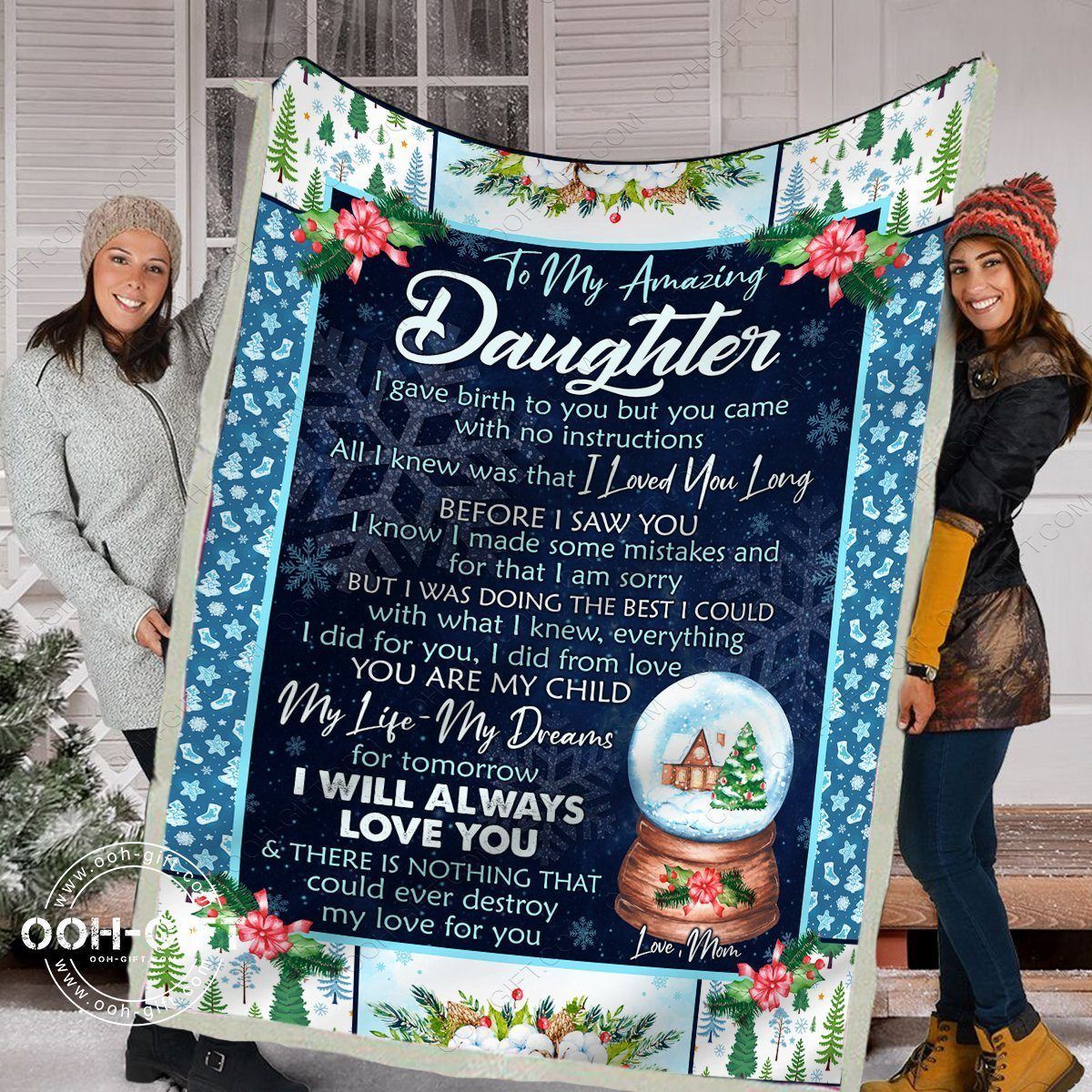 Daughter My Amazing Daughter Sherpa Fleece Blanket
