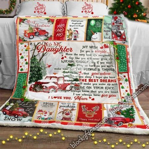 Daughter My Wish For You From Mom Sherpa Fleece Blanket