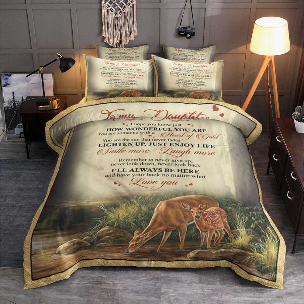 Daughter Never Give Up Home Garden Linens Bedding Set