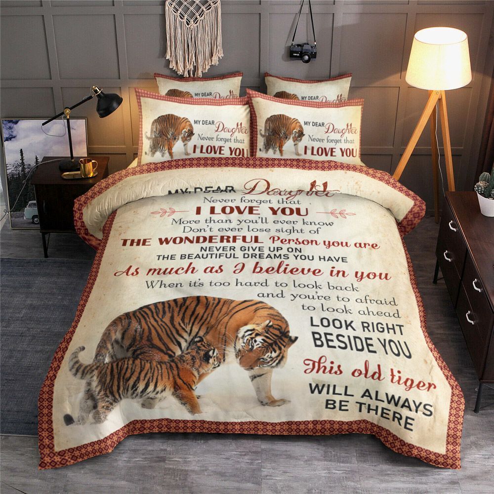 Daughter Never Give Up Bedding Set