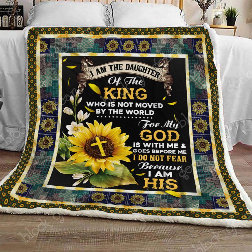 Daughter Of God Sherpa Fleece Blanket