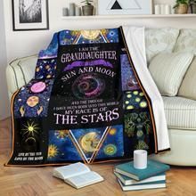 Daughter Of Sun And Moon Sherpa Fleece Blanket