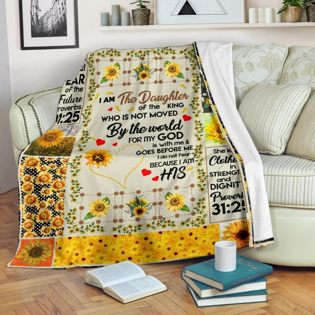 Daughter Of The King Sherpa Fleece Blanket