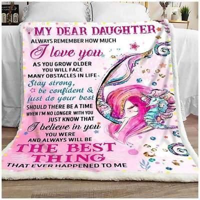 Daughter The Best Thing Sherpa Fleece Blanket