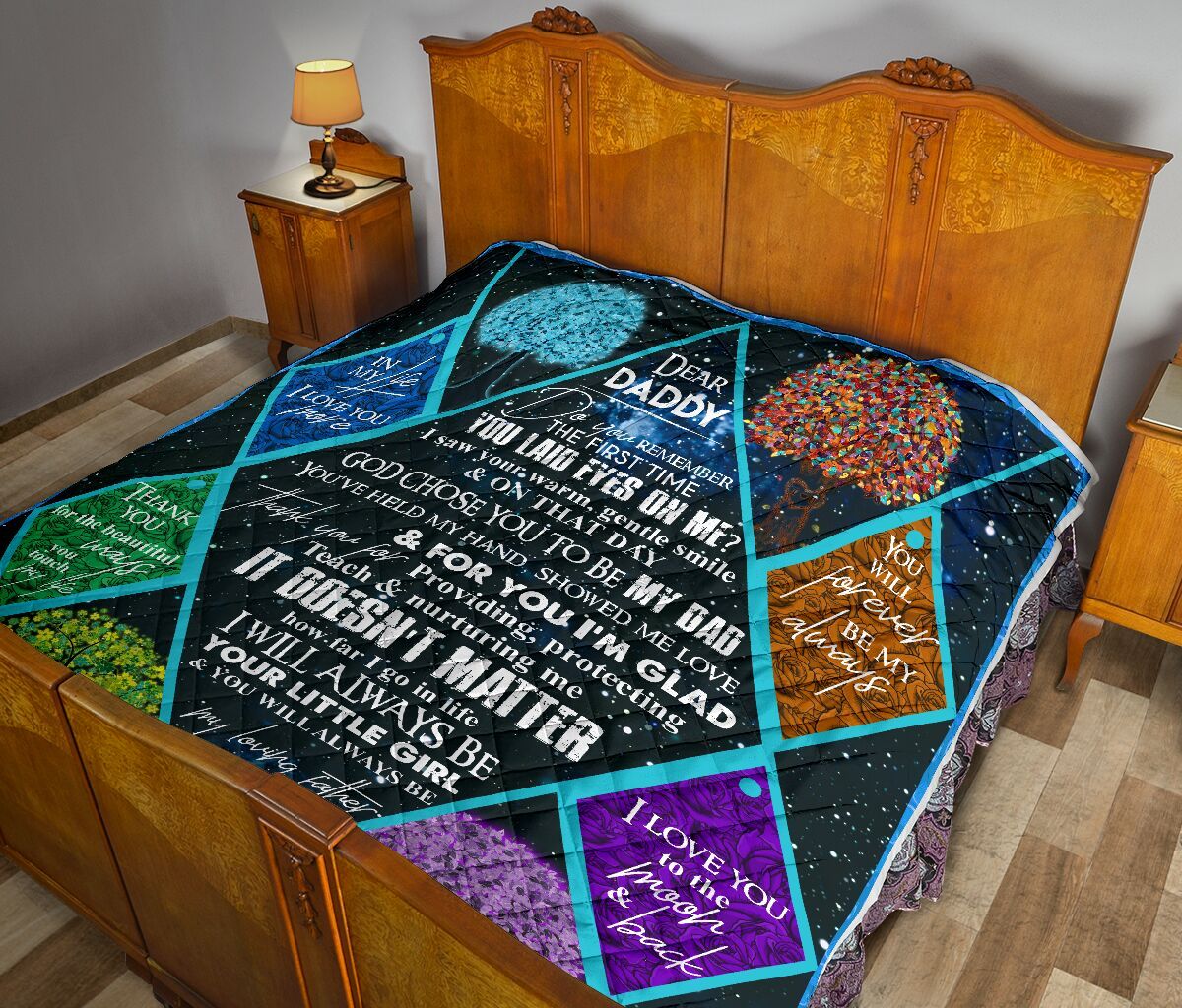 Daughter To Dad Quilt Blanket DHC02011171DD