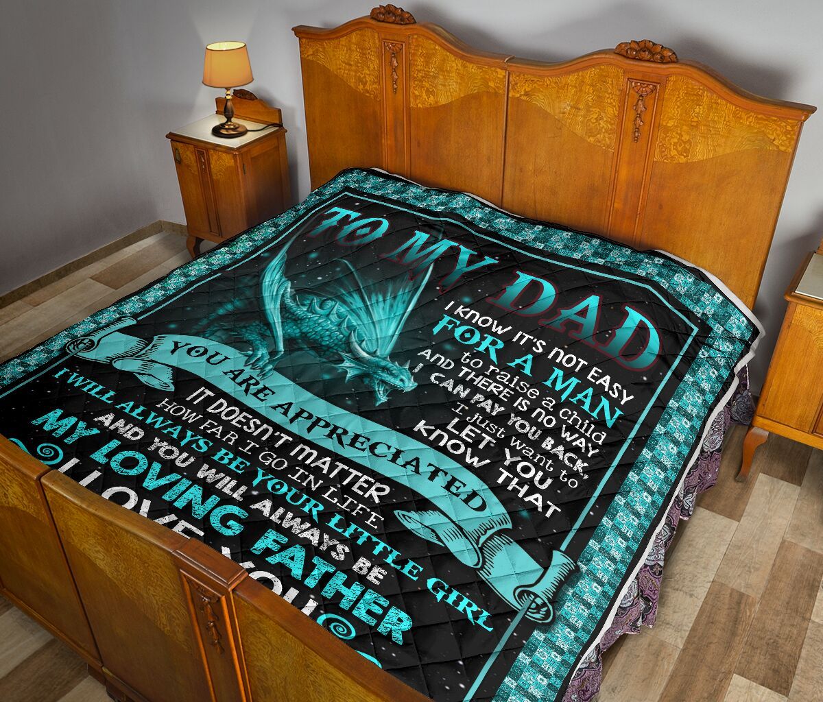 Daughter To Dad Quilt Blanket DHC02011489DD