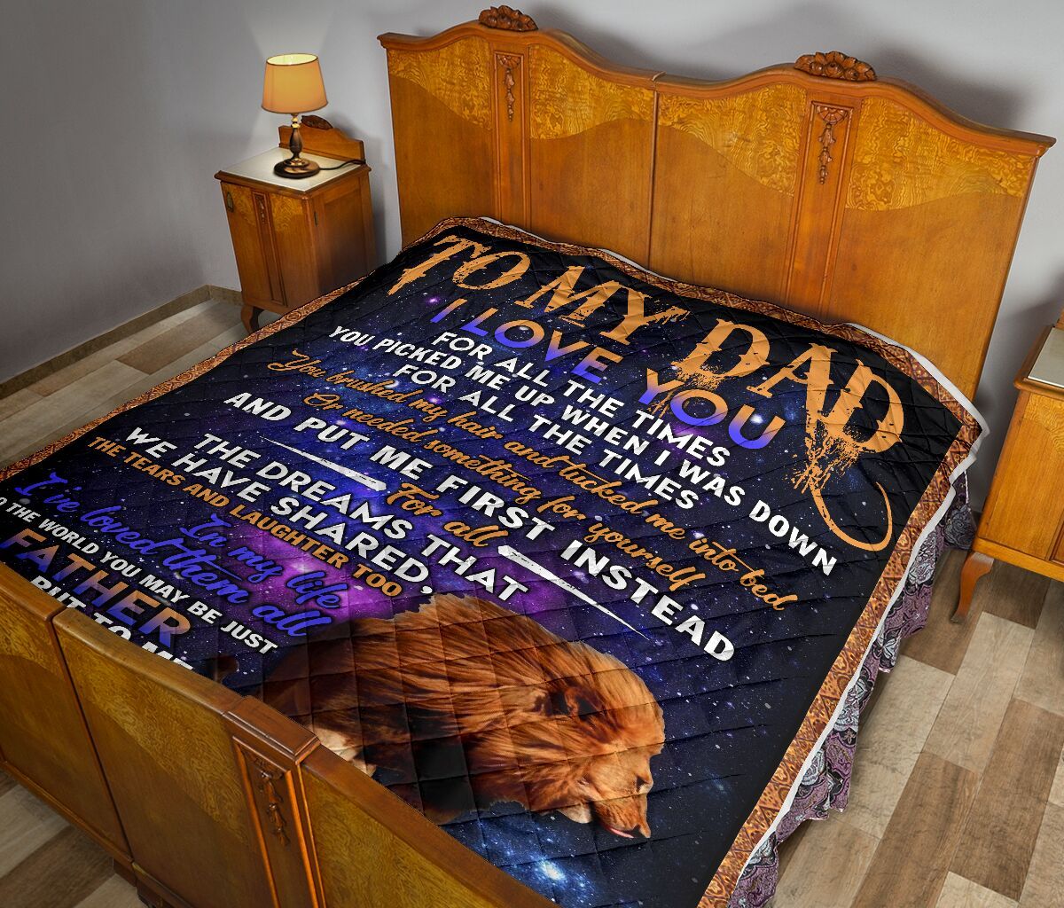 Daughter To Dad Quilt Blanket DHC02011577DD