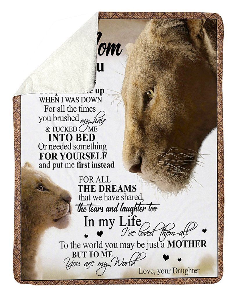 Daughter To Mom Sherpa Fleece Blanket