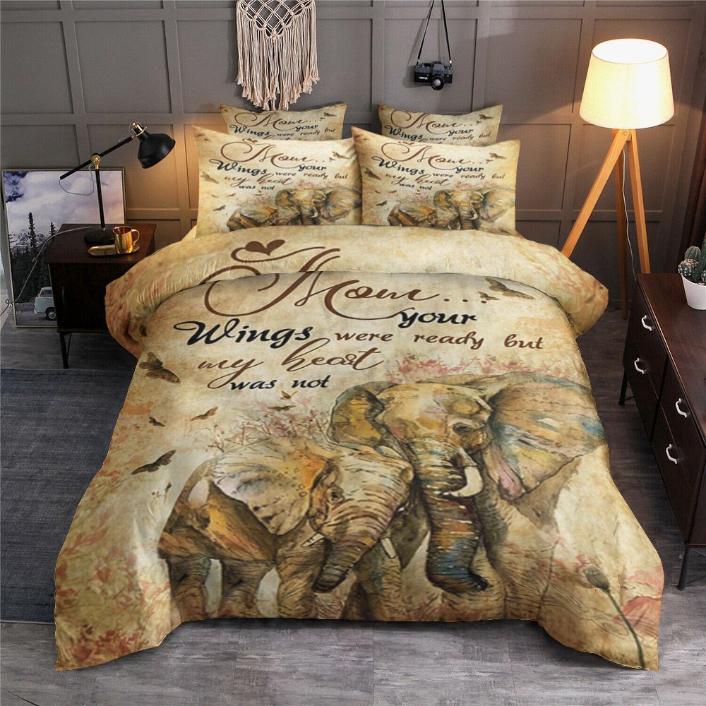 Daughter To Mom Elephant Bedding Set