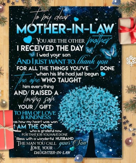 Daughter To Mother In Law Sherpa Fleece Blanket