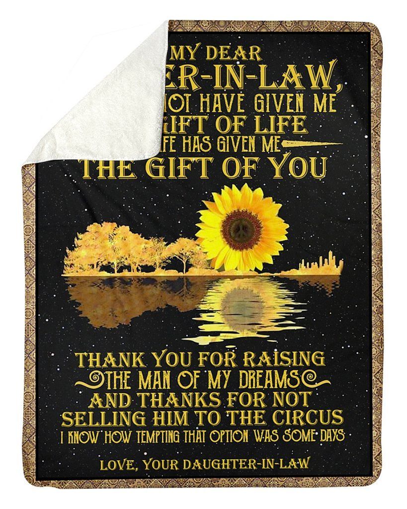 Daughter To MotherInLaw Sherpa Fleece Blanket