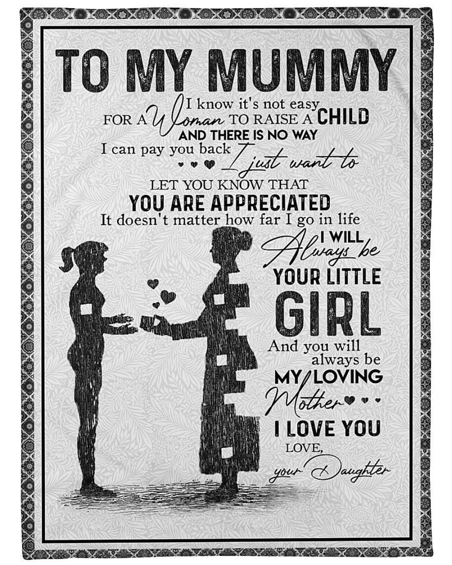 Daughter To Mummy You Are Appreciated Fleece Blanket
