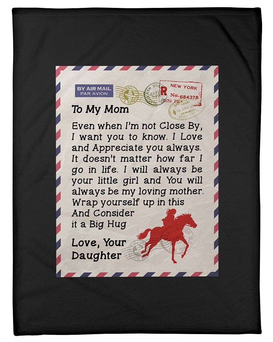 Daughter To My You’ll Always Be My Loving Mother Fleece Blanket Fleece Blanket