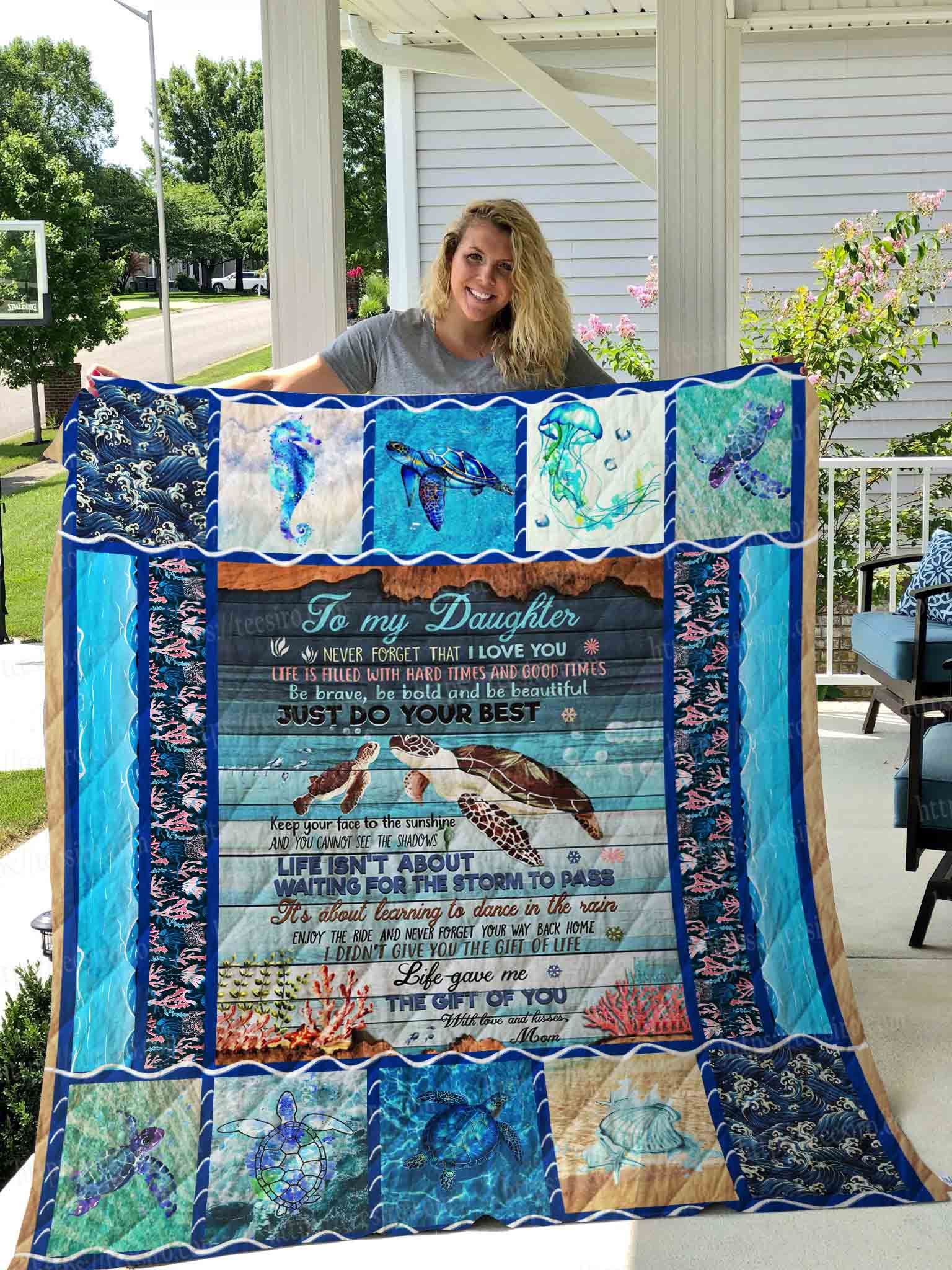 Daughter  Turtle Quilt Blanket DHC1501724VT