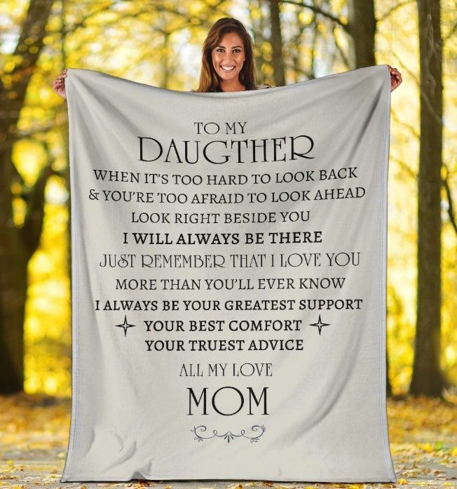 Daughter When Its Too Hard Sherpa Fleece Blanket