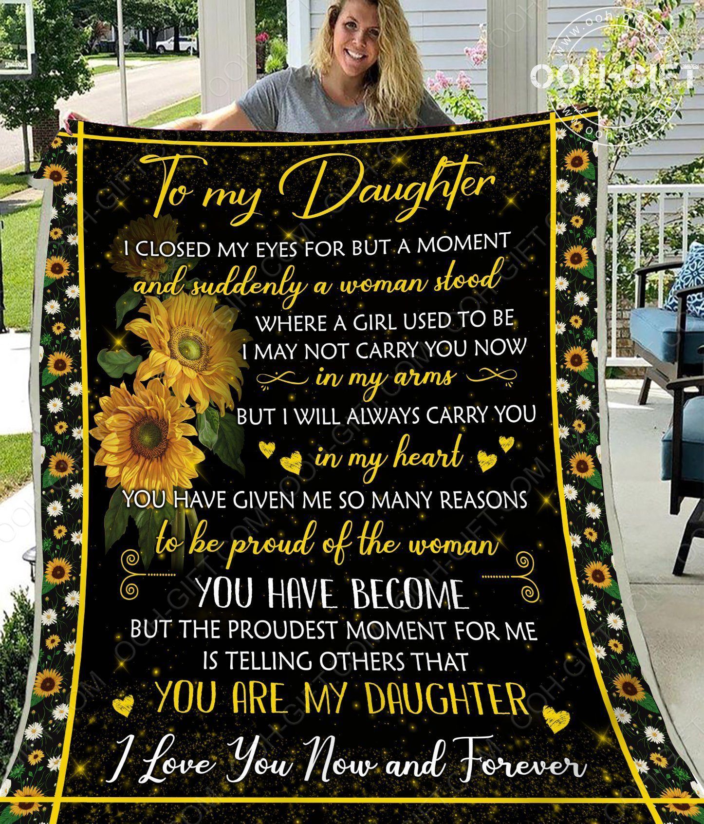 Daughter You Are My Daughter Sherpa Fleece Blanket