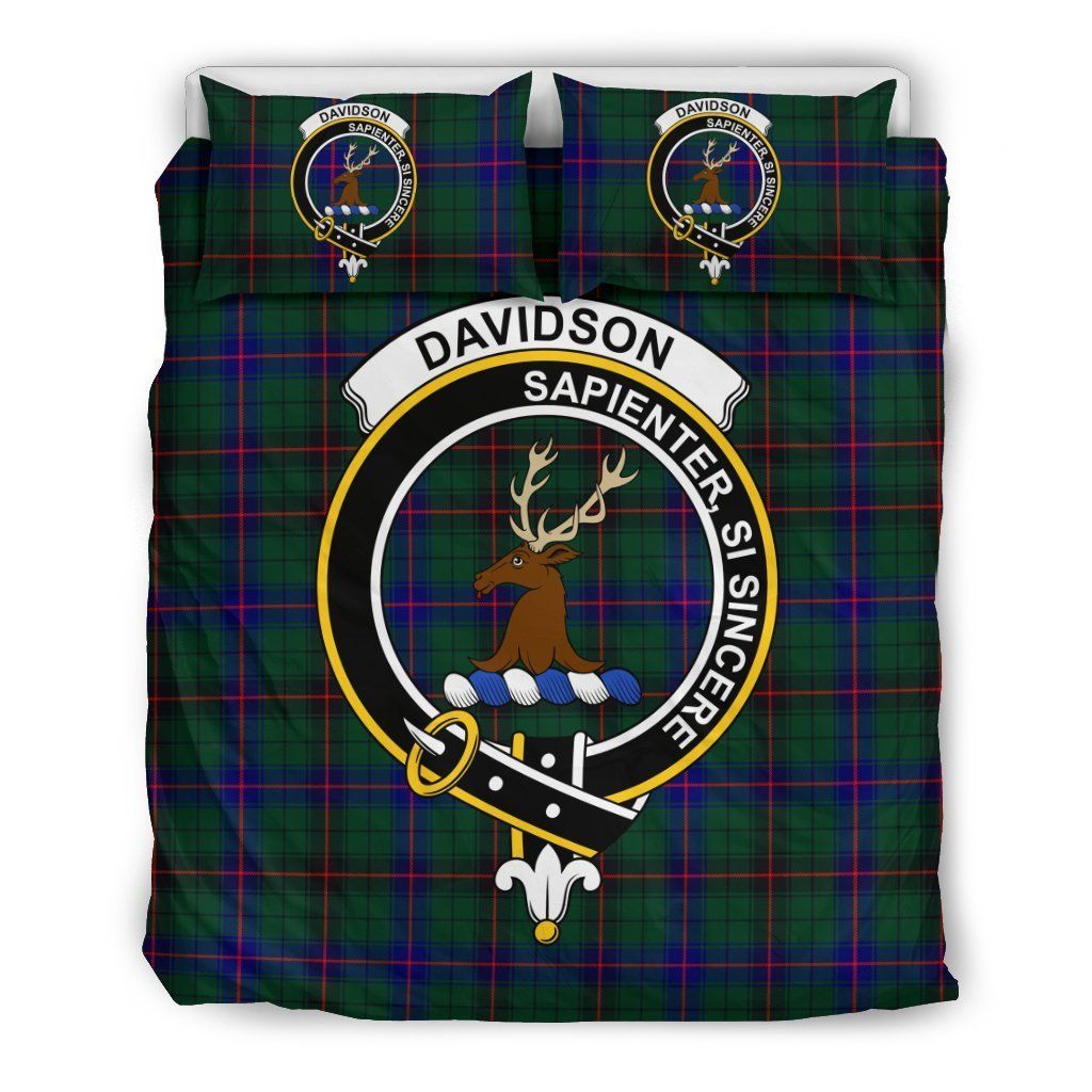 Davidson Clan Badge Tartan Bedding Set